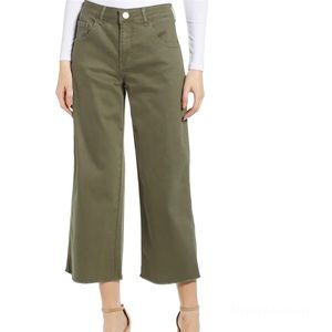 PROSPERITY DENIM Cargo Wide Leg Crop Jeans 29